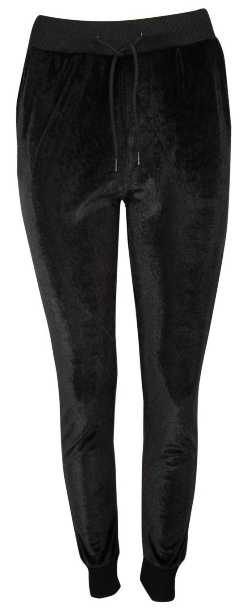 Womens Ladies Velour Velvet Hooded Top Long Sleeve Loungewear 2PCS Tracksuit Set