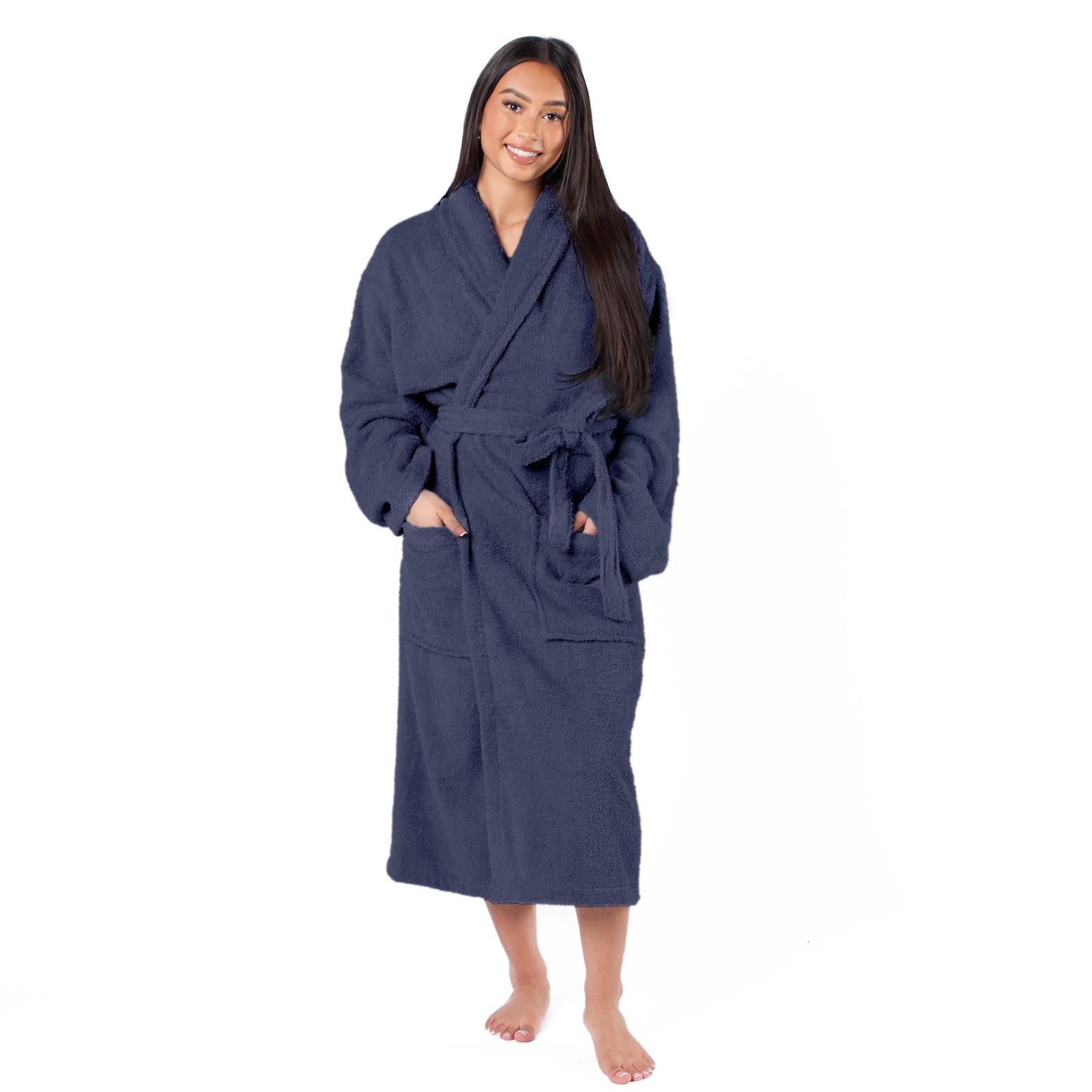 Brentfords Luxury 100% Cotton Bath Robe Terry Towel Soft Dressing Gown Unisex