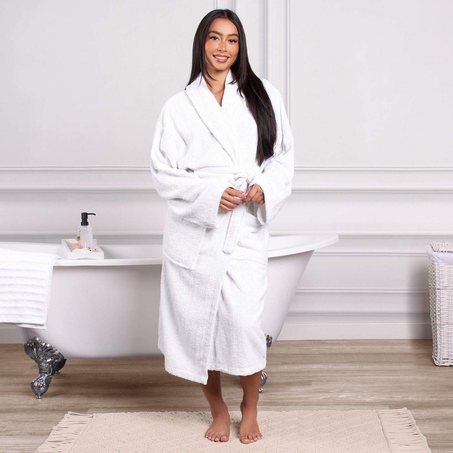 Brentfords Luxury 100% Cotton Bath Robe Terry Towel Soft Dressing Gown Unisex