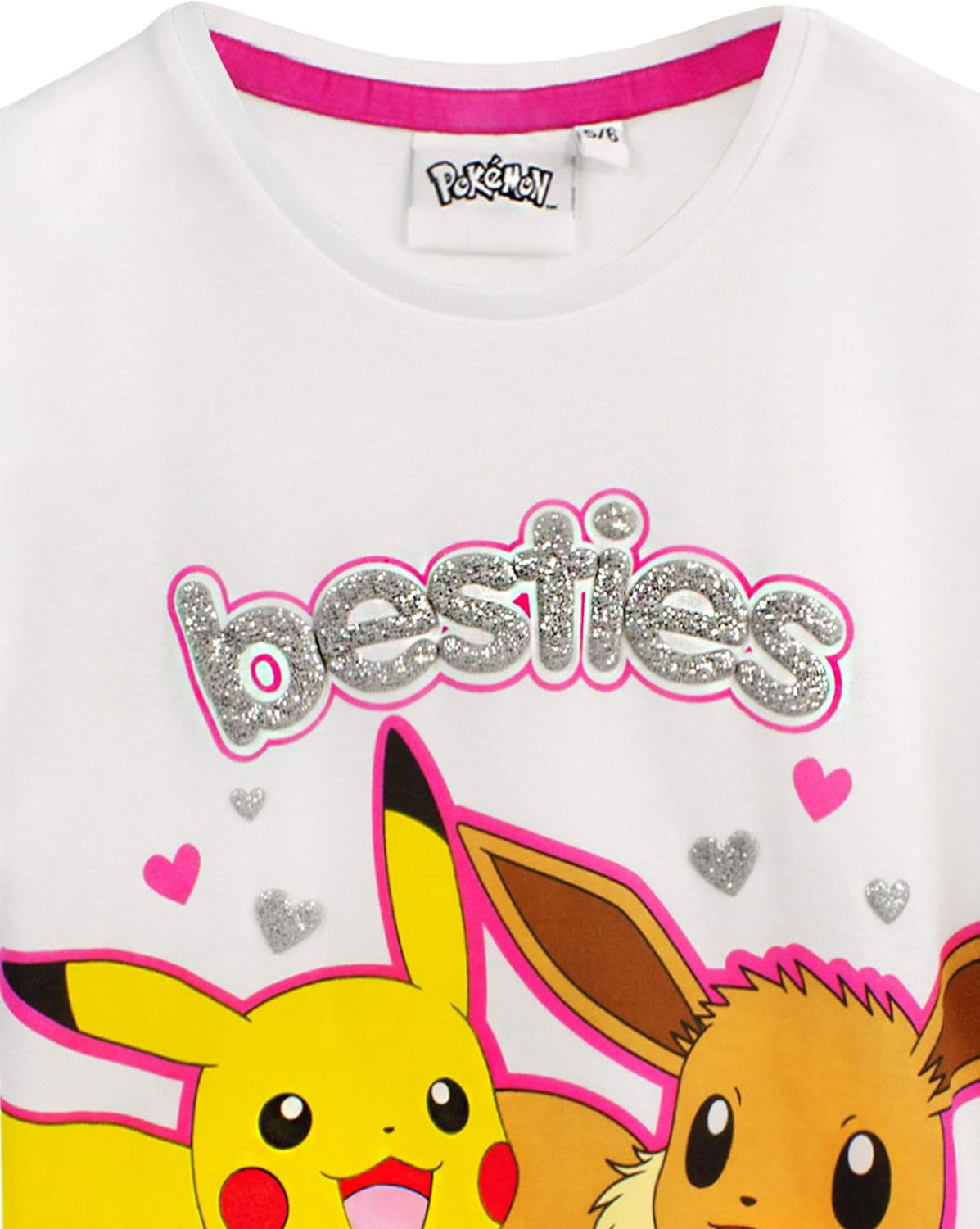 Pokemon Pyjamas Pikachu & Eevee Frill Sleeve Long or Short Leg Girls Pjs