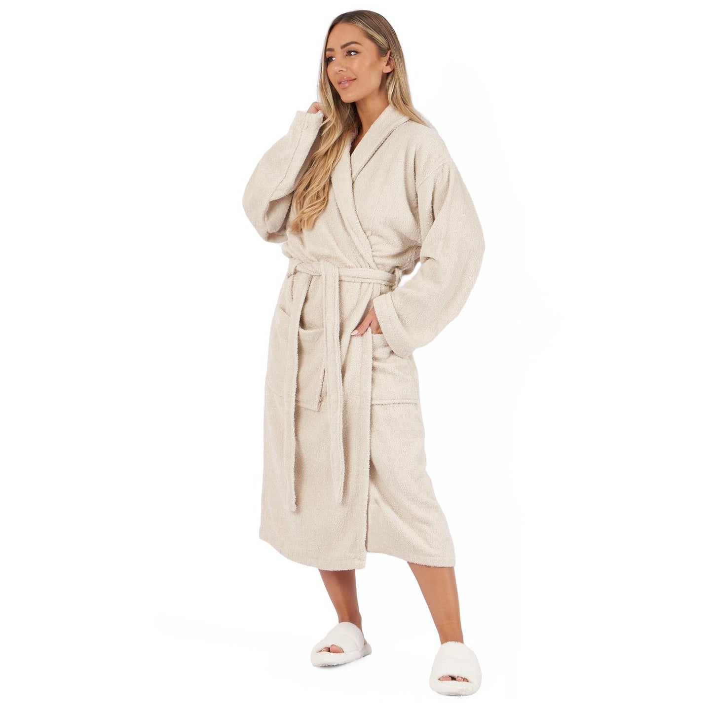 Brentfords Luxury 100% Cotton Bath Robe Terry Towel Soft Dressing Gown Unisex