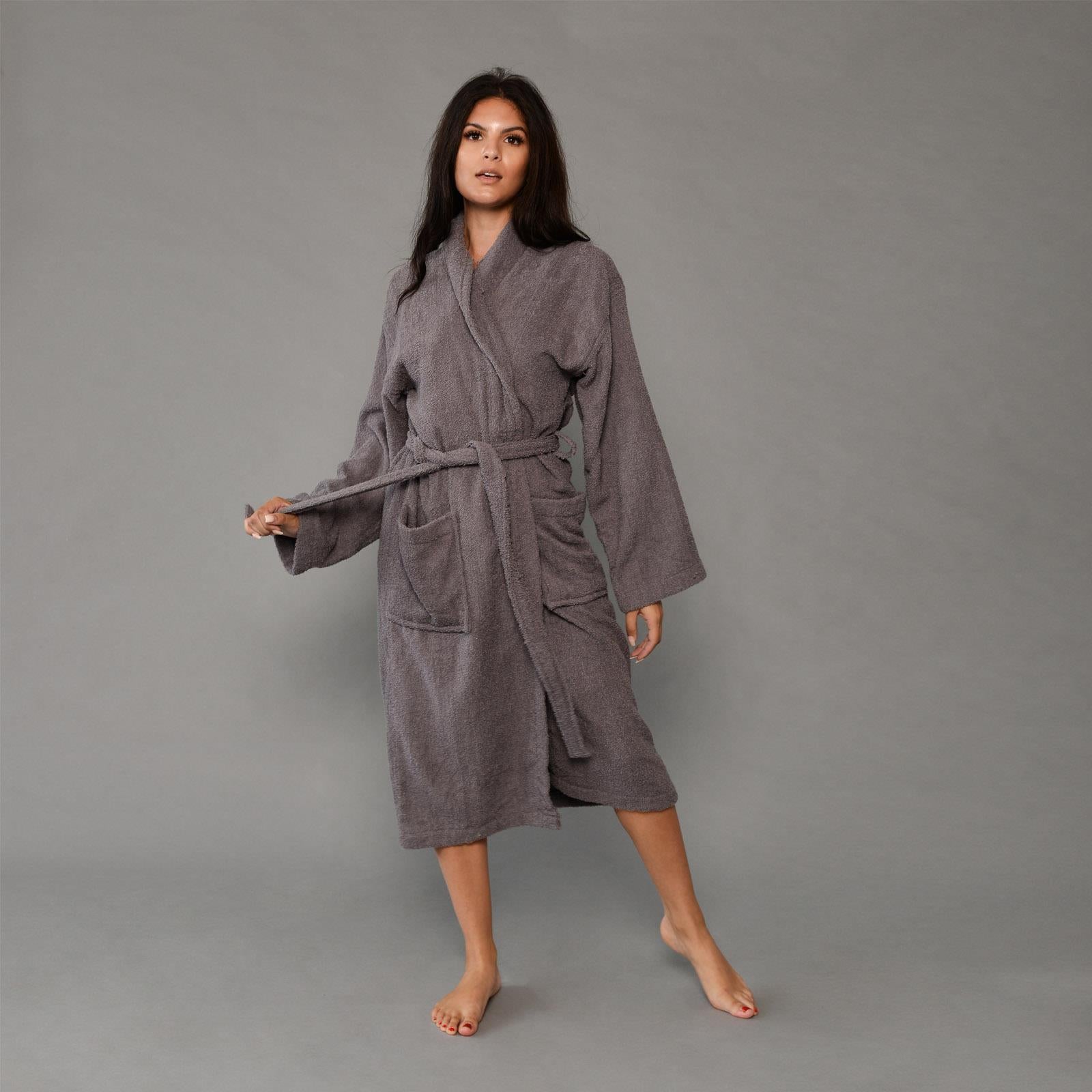 Brentfords Luxury 100% Cotton Bath Robe Terry Towel Soft Dressing Gown Unisex