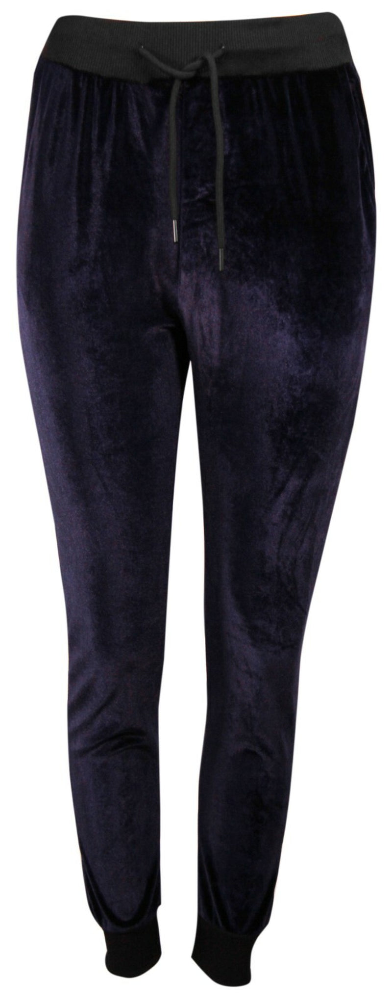 Womens Ladies Velour Velvet Hooded Top Long Sleeve Loungewear 2PCS Tracksuit Set