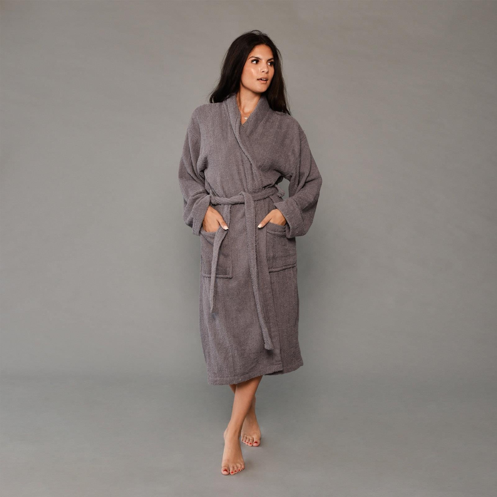 Brentfords Luxury 100% Cotton Bath Robe Terry Towel Soft Dressing Gown Unisex