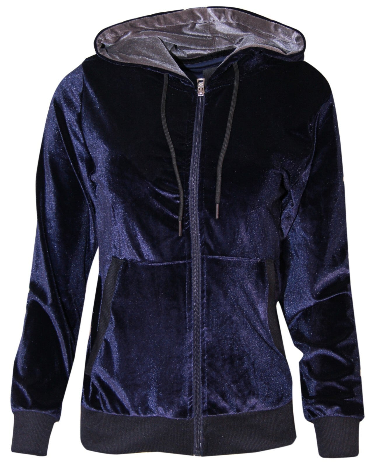 Womens Ladies Velour Velvet Hooded Top Long Sleeve Loungewear 2PCS Tracksuit Set