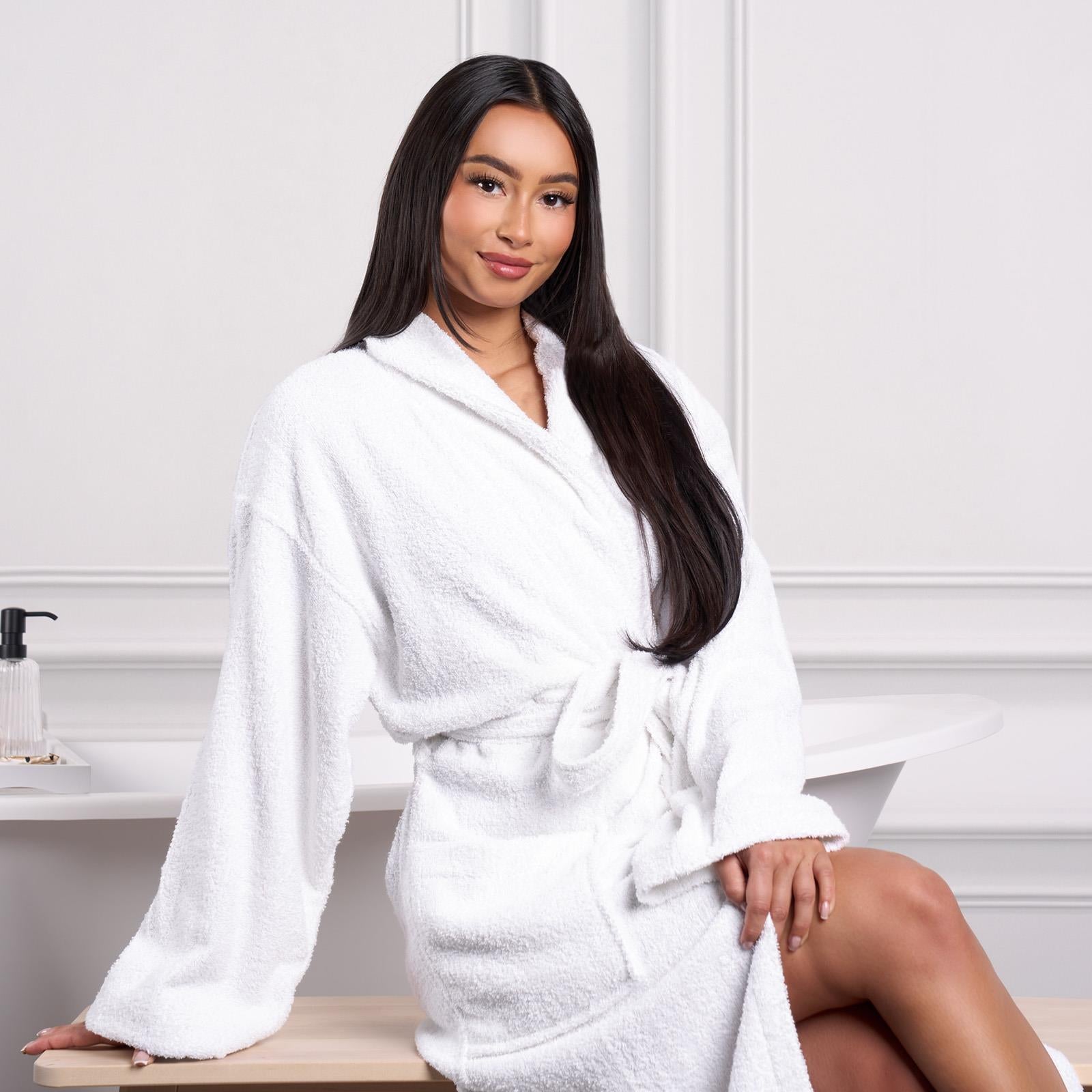 Brentfords Luxury 100% Cotton Bath Robe Terry Towel Soft Dressing Gown Unisex