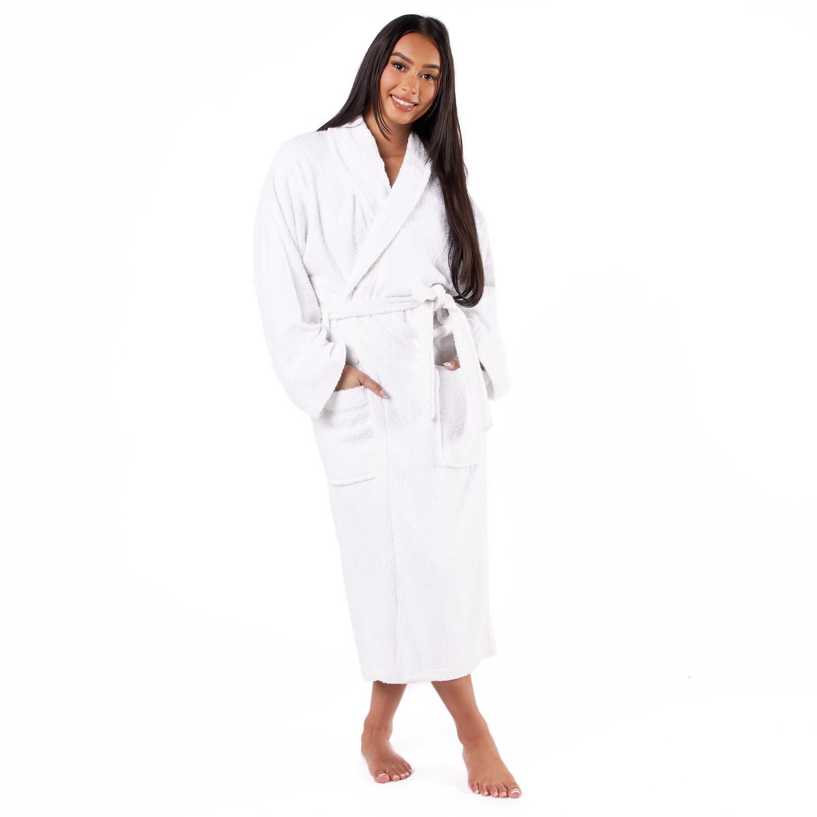 Brentfords Luxury 100% Cotton Bath Robe Terry Towel Soft Dressing Gown Unisex