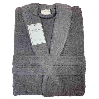 Brentfords Luxury 100% Cotton Bath Robe Terry Towel Soft Dressing Gown Unisex