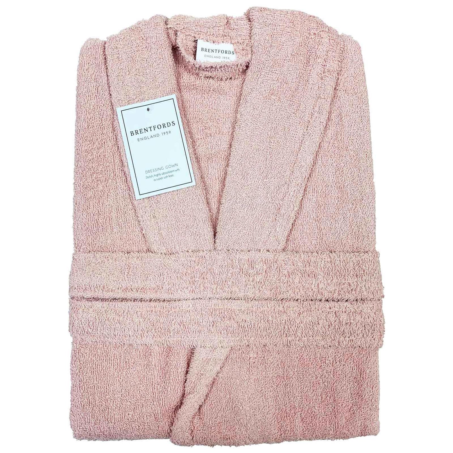 Brentfords Luxury 100% Cotton Bath Robe Terry Towel Soft Dressing Gown Unisex