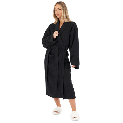 Brentfords Luxury 100% Cotton Bath Robe Terry Towel Soft Dressing Gown Unisex